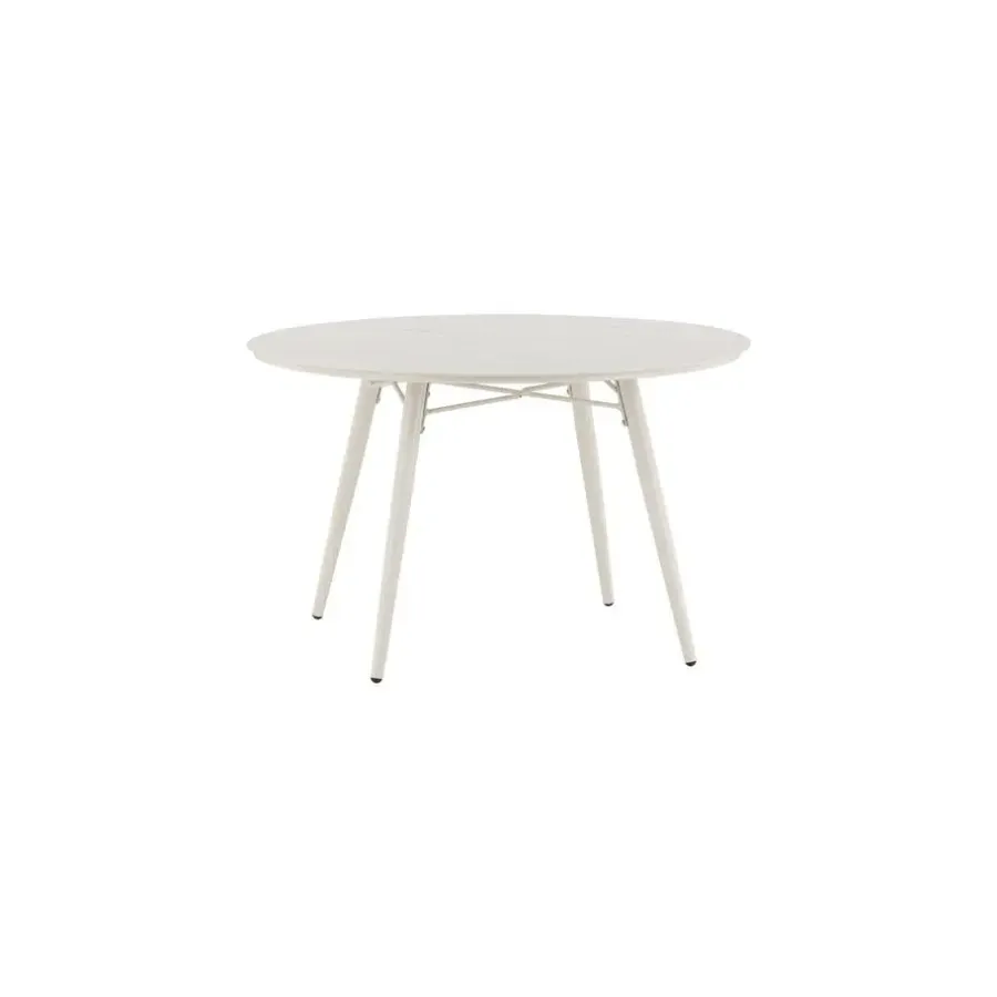 Fjôrd Tuintafel Beige Aluminium - 120x120x75cm - Lina