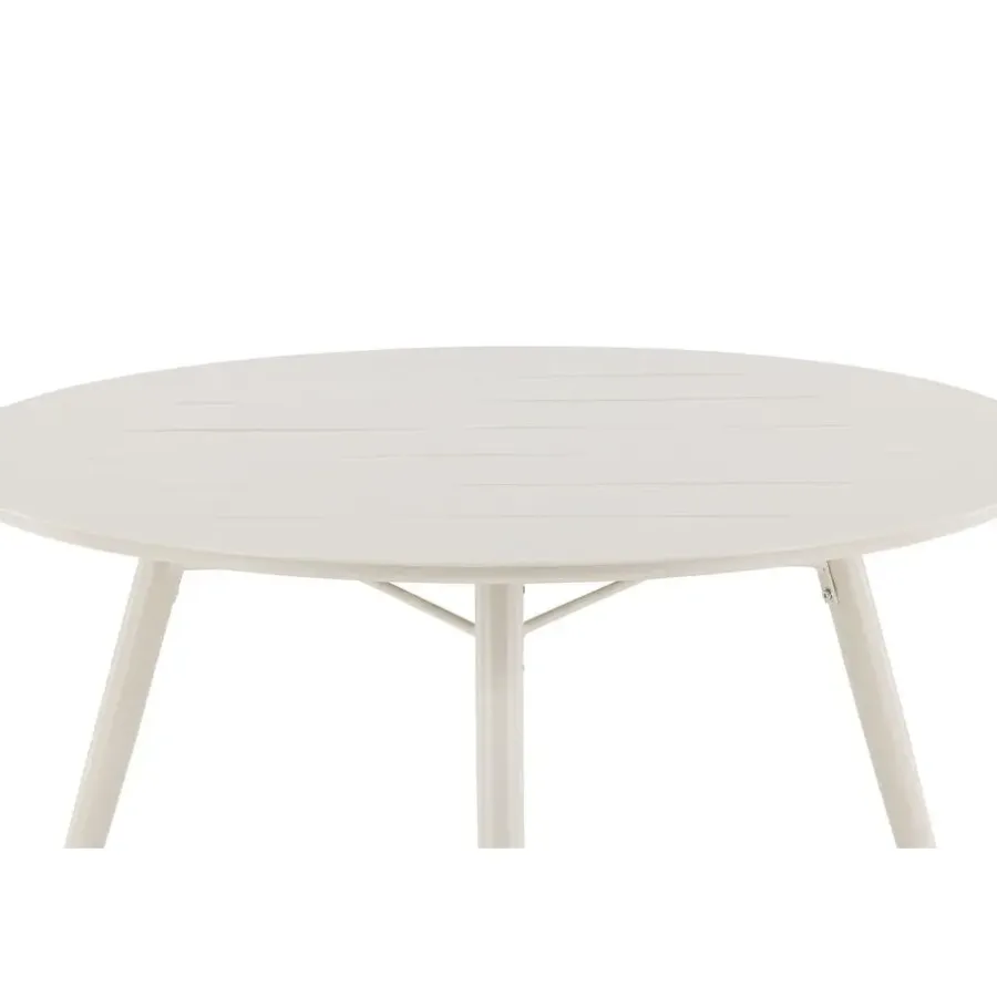 Fjôrd Tuintafel Beige Aluminium - 120x120x75cm - Lina