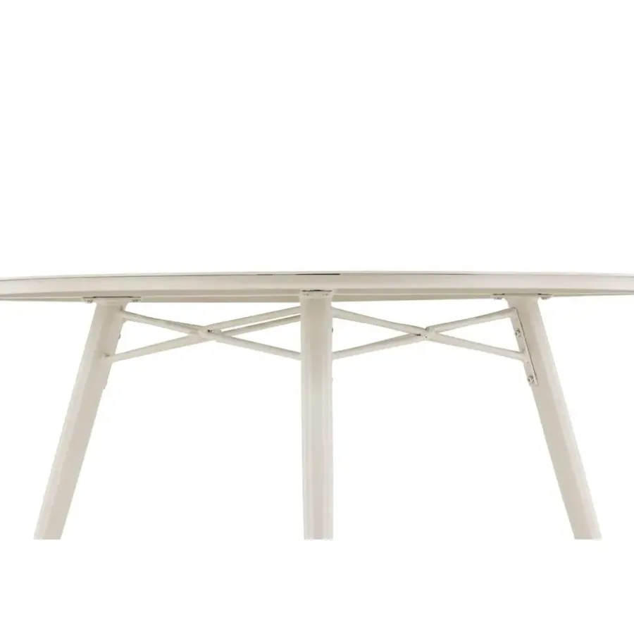 Fjôrd Tuintafel Beige Aluminium - 120x120x75cm - Lina