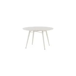 Fjôrd Tuintafel Beige Aluminium - 120x120x75cm - Lina