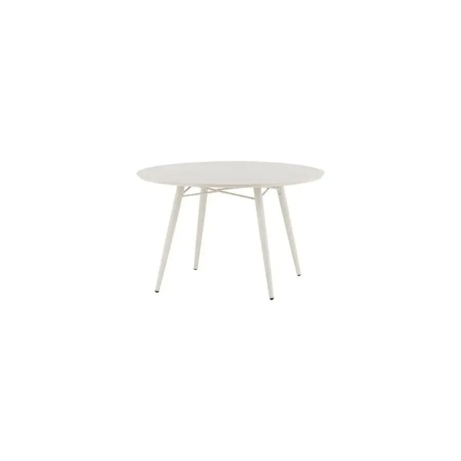 Fjôrd Tuintafel Beige Aluminium - 120x120x75cm - Lina
