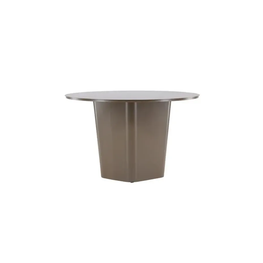 Tuintafels-Fjôrd Tuintafel Bruin Metaal - Ø120x75cm - Santa