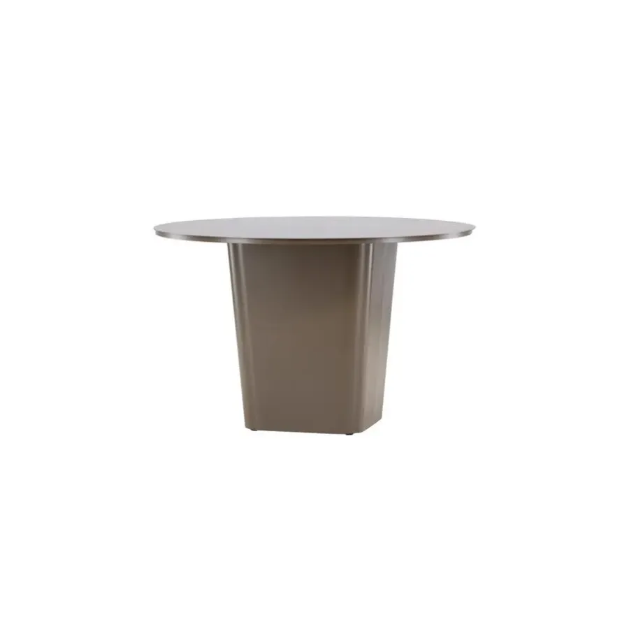 Tuintafels-Fjôrd Tuintafel Bruin Metaal - Ø120x75cm - Santa