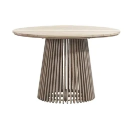 Tuintafels-Leen Bakker Tuintafel Saône - acacia - 76xØ120 cm