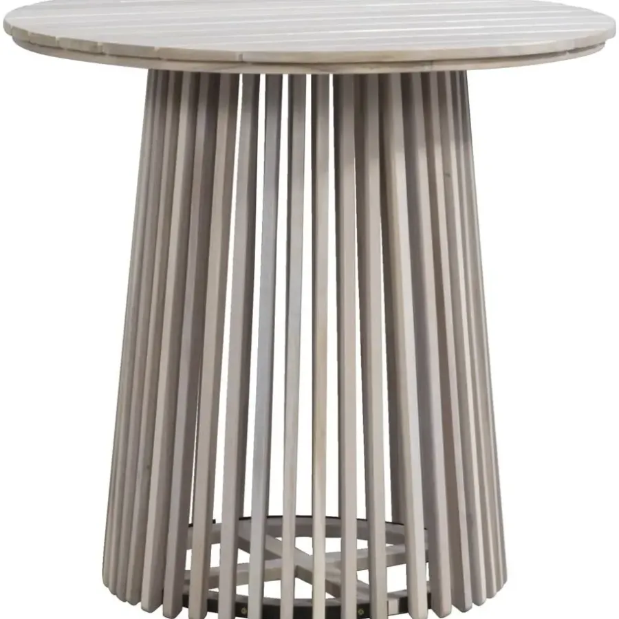 Tuintafels-Leen Bakker Tuintafel Saône - acacia - 76xØ80 cm
