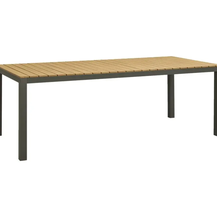 Leen Bakker Tuintafel Toulon - antraciet - 74x212x100 cm