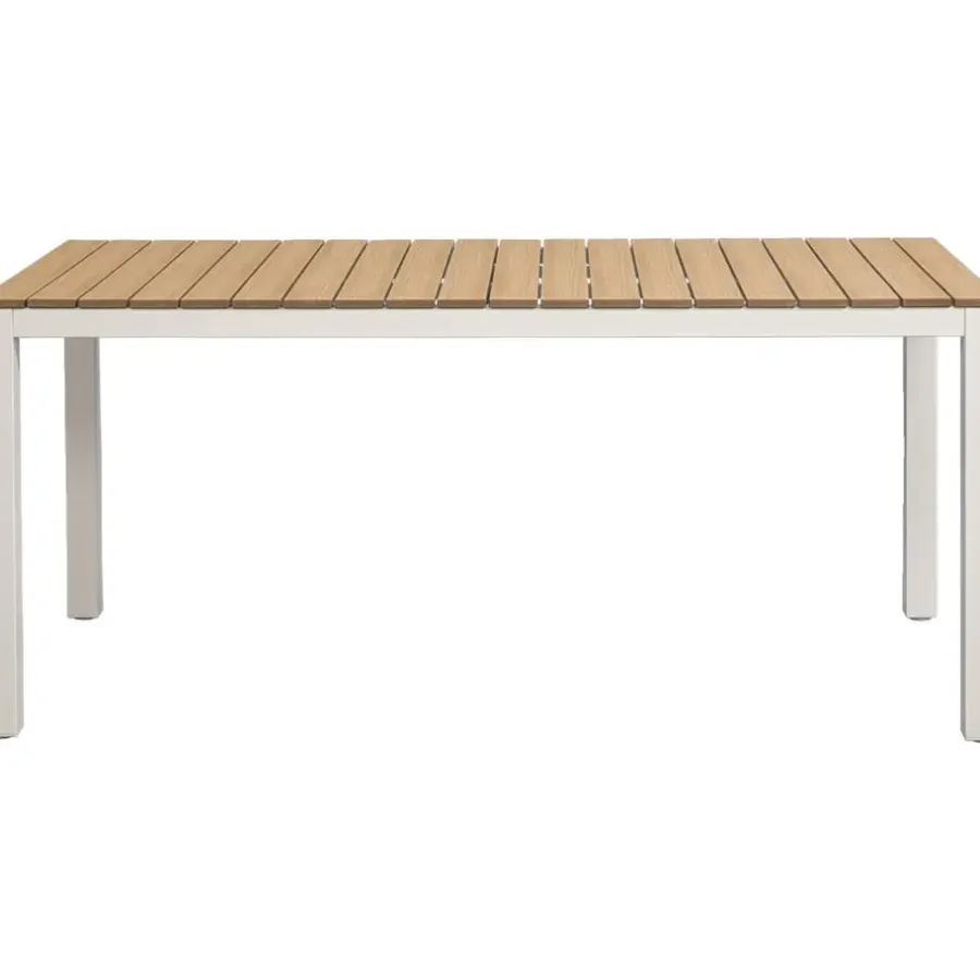 Leen Bakker Tuintafel Toulon - zand - 74x169x90 cm