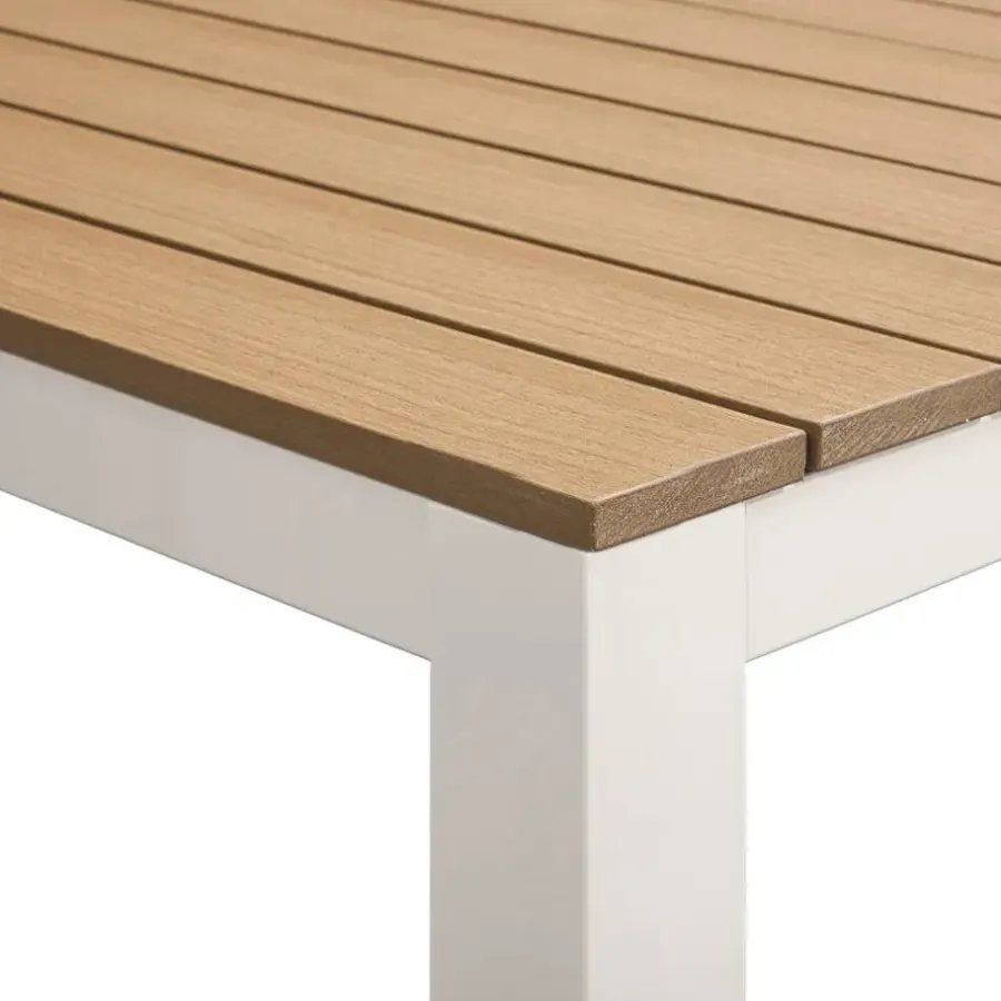Leen Bakker Tuintafel Toulon - zand - 74x169x90 cm