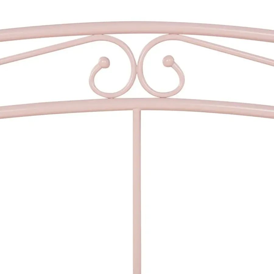 Beliani TULLE - Eenpersoonsbed - Roze - 90 x 200 cm - Metaal