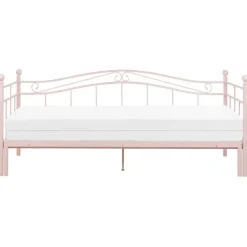 Beliani TULLE - Eenpersoonsbed - Roze - 90 x 200 cm - Metaal