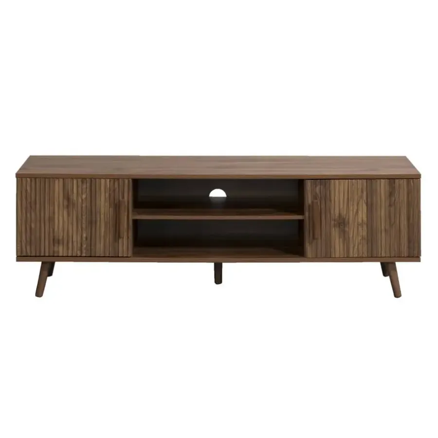 Tv Meubels-Leen Bakker TV-meubel Imre - walnoot - 45x140x40 cm