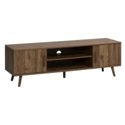 Tv Meubels-Leen Bakker TV-meubel Imre - walnoot - 45x140x40 cm