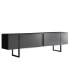 Tv Meubels-Arabic House Tv-Meubel Luxe Melamine Antraciet Zwart