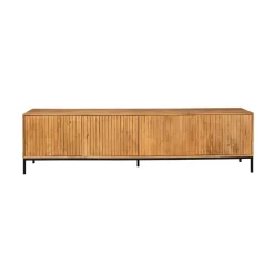 Tv Meubels-StarFurn Tv-meubel Naturel Hout - 210x45x55cm - Madison