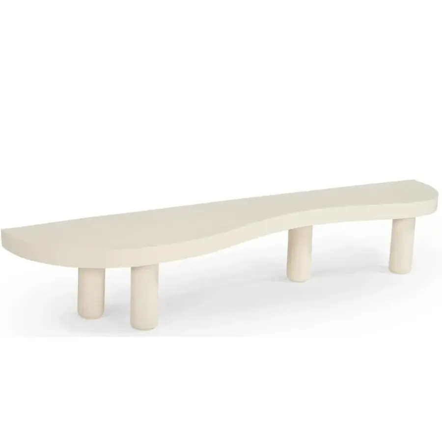 Giga Meubel Tv-Meubel Organisch - Beton Ciré Beige - 200x45x35cm - Siva