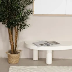 Giga Meubel Tv-Meubel Organisch - Beton Ciré Beige - 200x45x35cm - Siva