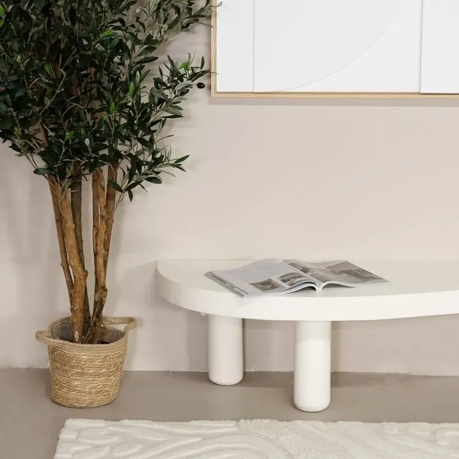 Giga Meubel Tv-Meubel Organisch - Beton Ciré Beige - 200x45x35cm - Siva