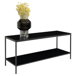 Tv Meubels-House Nordic Tv-Meubel Zwart - Metaal & Melamine - Kast Vita