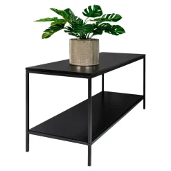 Tv Meubels-House Nordic Tv-Meubel Zwart - Metaal & Melamine - Kast Vita