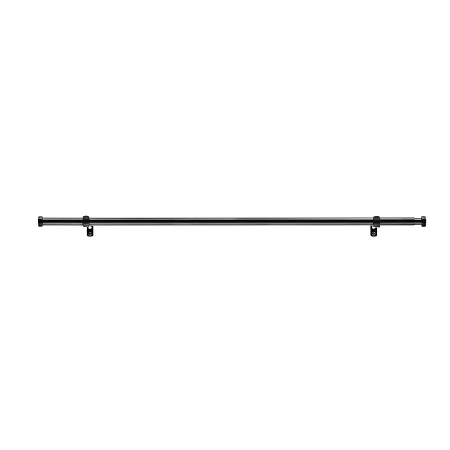 ACAZA Uitschuifbare Gordijnroede - Aanpasbaar - Stang van 90-170 cm - Zwart