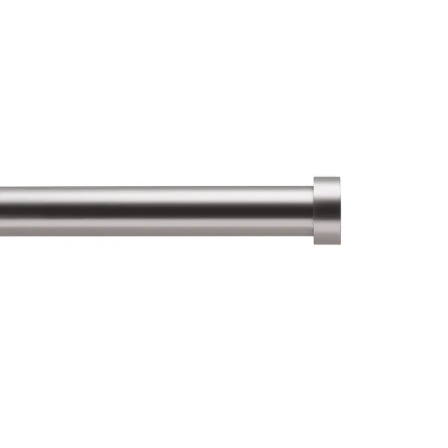 ACAZA Uitschuifbare Gordijnroede - Aanpasbaar - Stang van 90-170 cm - Zilver