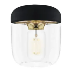 Lampenkappen-Leen Bakker Umage Acorn lampenkap zwart met brass - Ø 14 cm