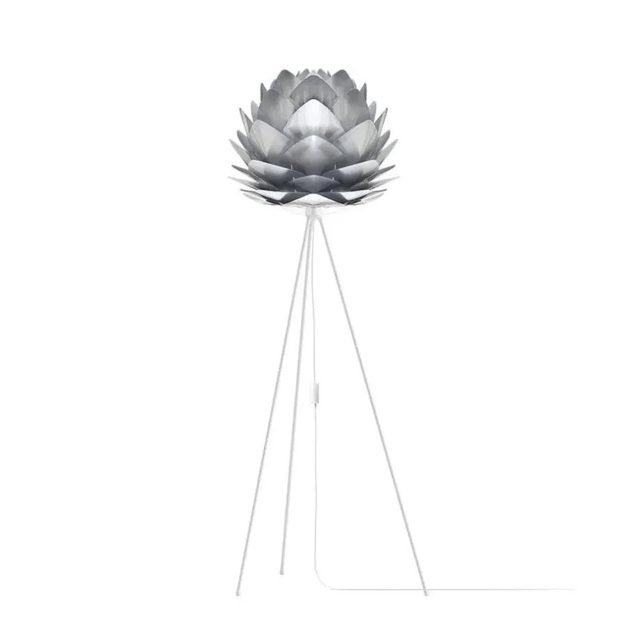 Leen Bakker Umage Silvia Medium lampenkap brushed steel - Ø 50 cm