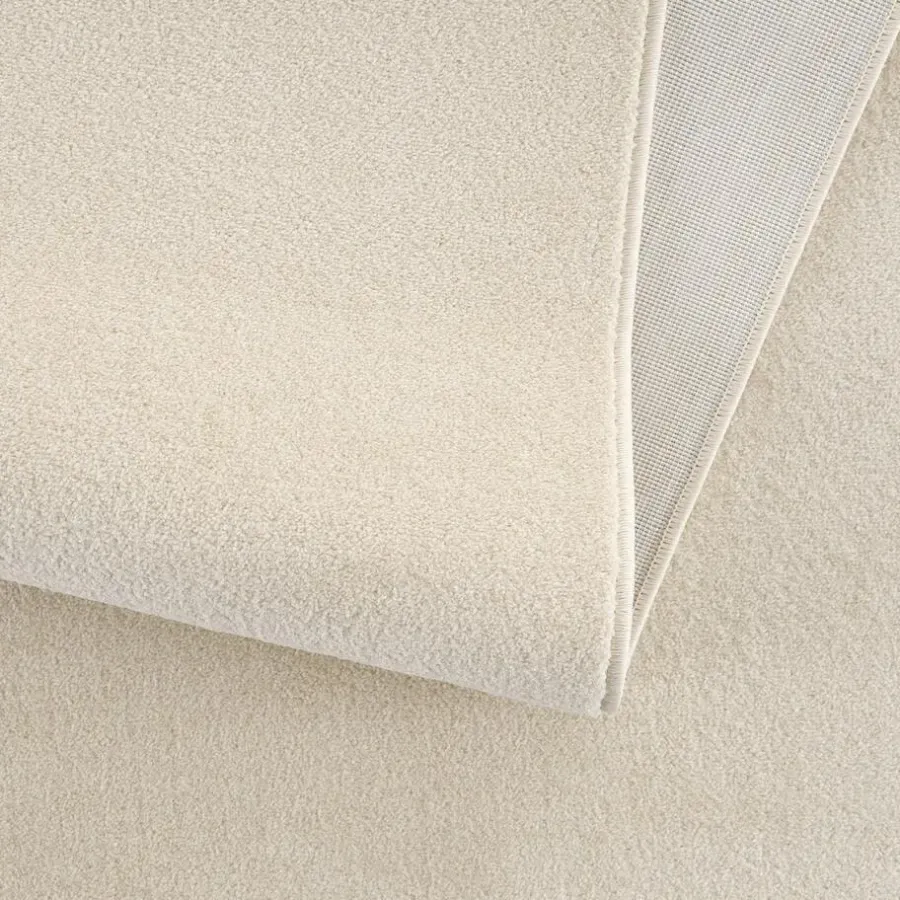 Muratap Uni Effen Laagpolig Vloerkleed Modern Creme - 300x400 CM
