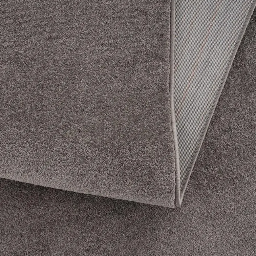Muratap Uni Effen Laagpolig Vloerkleed Modern Grijs - 240x340 CM