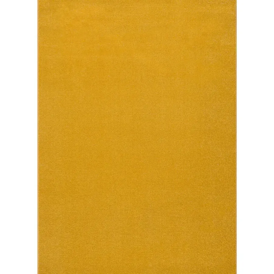 Vloerkleden|Laagpolige Vloerkleden-Muratap Uni Effen Laagpolig Vloerkleed Modern Geel - 140x200 CM