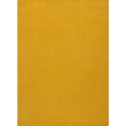 Vloerkleden|Laagpolige Vloerkleden-Muratap Uni Effen Laagpolig Vloerkleed Modern Geel - 140x200 CM