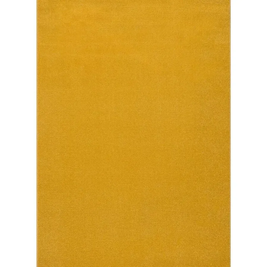Vloerkleden|Laagpolige Vloerkleden-Muratap Uni Effen Laagpolig Vloerkleed Modern Geel - 140x200 CM