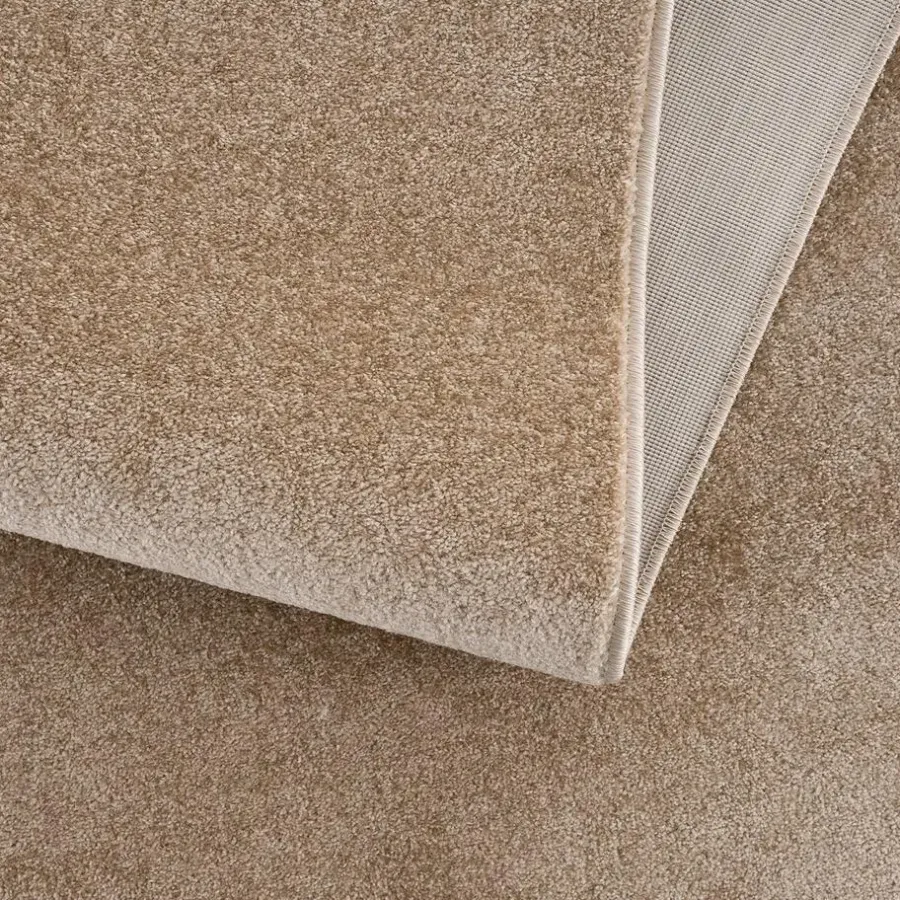 Laagpolige Vloerkleden-Muratap Uni Effen Laagpolig Vloerkleed Modern Beige - 200x290 CM