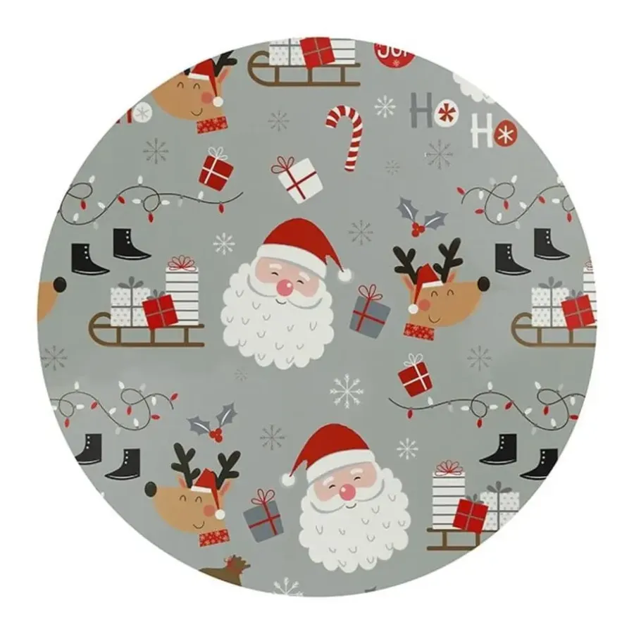 Placemats-Unique Living - Placemat Present - Ø38cm - Grijs