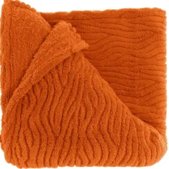 Plaids-Unique Living - Plaid Clio 150x200cm - Orange Flame