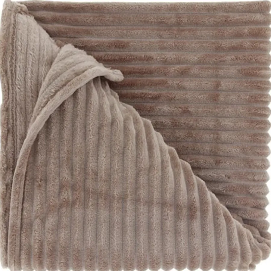 Unique Living - Plaid Dez Taupe - 150x200cm