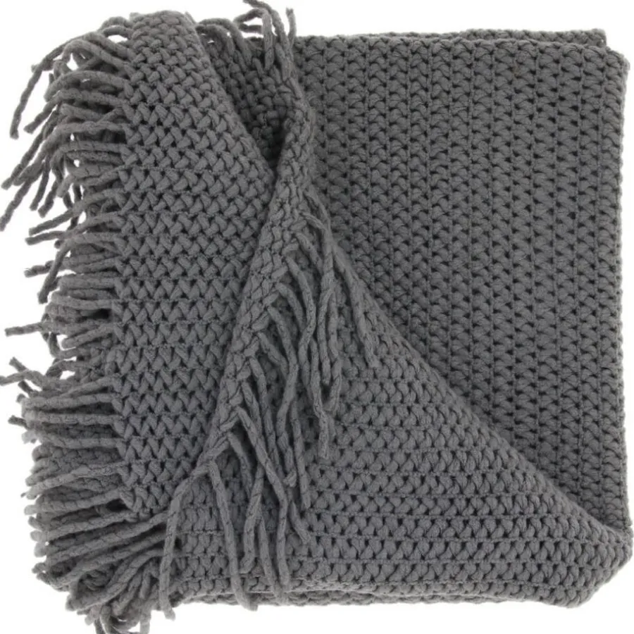 Plaids-Unique Living - Plaid Kos - 127x152cm - Grey