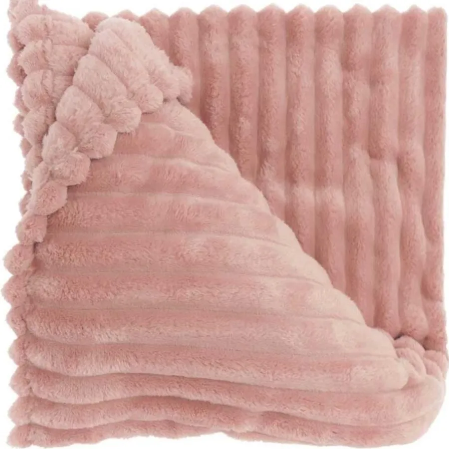 Plaids-Unique Living - Plaid Lex Old Pink - 150x200cm