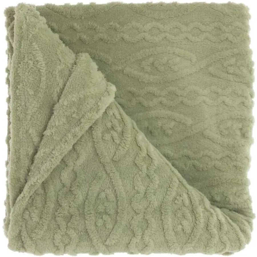 Unique Living - Plaid Pleun Tea Green -150x200cm