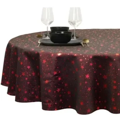 Tafelkleden-Unique Living - Tafelkleed Quin - 170cm - Rood