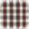 Unique Living - Tafelkleed Xmas Tartan - 90x90cm - White
