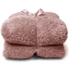 Plaids-Unique Living - Teddy plaid 150x200cm oud roze
