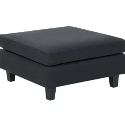 Beliani UNSTAD - Hocker - Zwart - Polyester