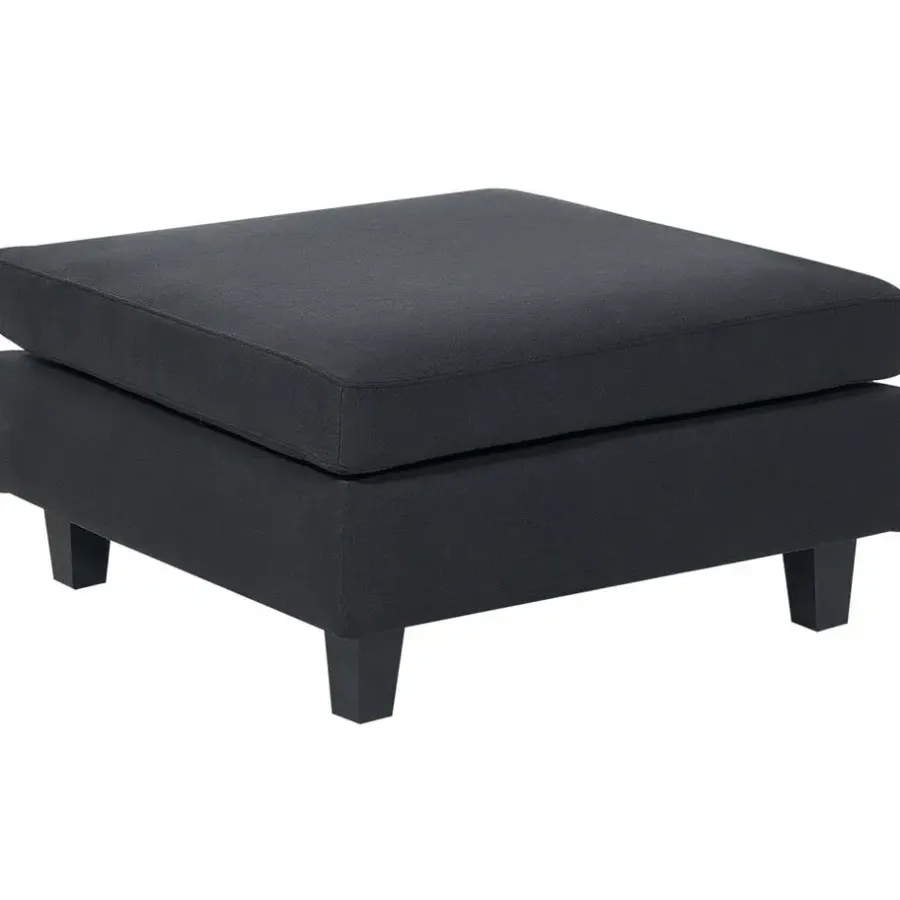 Beliani UNSTAD - Hocker - Zwart - Polyester