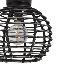 Urban Interiors - Plafondlamp - Bamboe Zwart - Ø30
