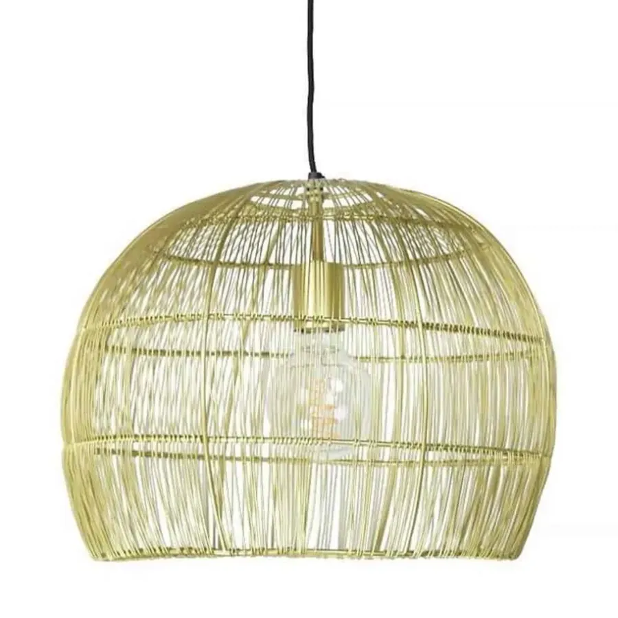 Hanglampen-Urban Interiors Hanglamp Frenk - Ø 42 cm - ijzerdraad - Goud