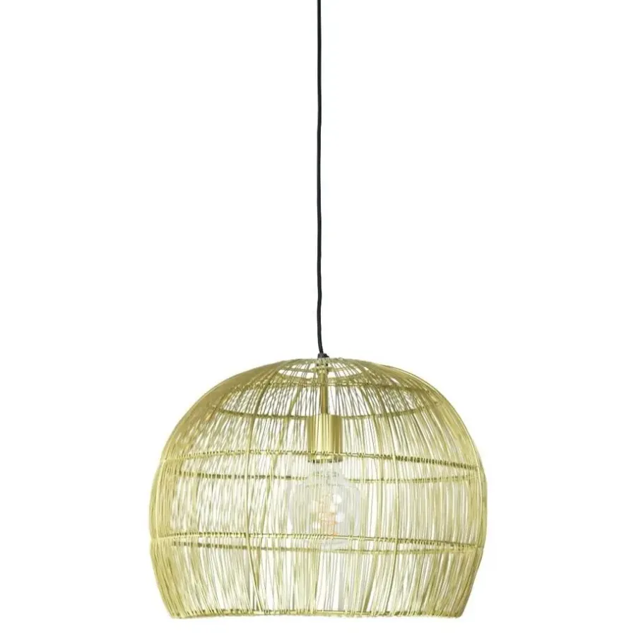 Hanglampen-Urban Interiors Hanglamp Frenk - Ø 42 cm - ijzerdraad - Goud