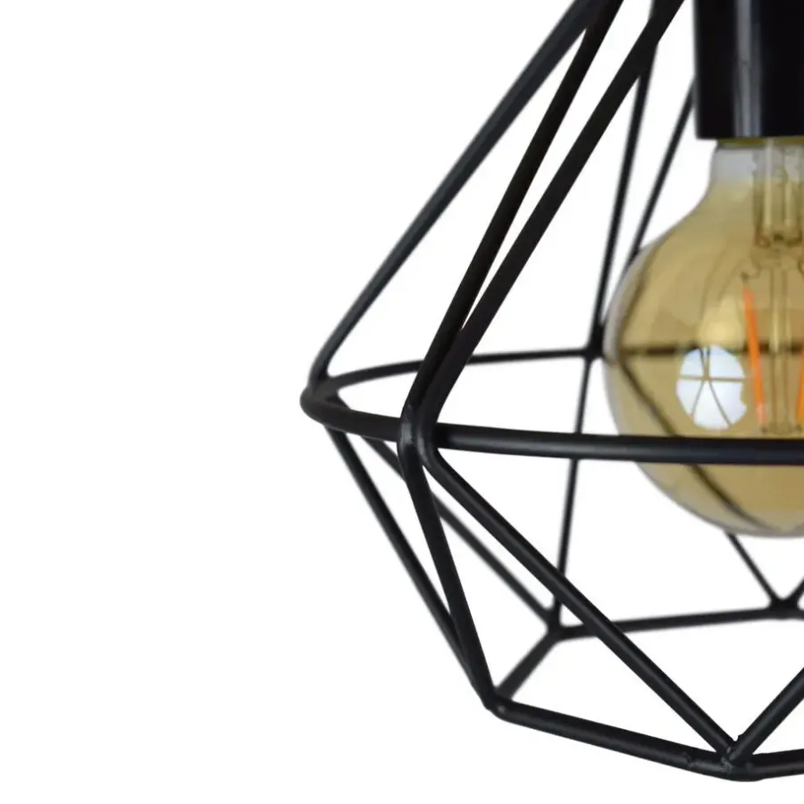 Urban Interiors plafondlamp Wire - 1 lichts - 22 x19 cm - zwart