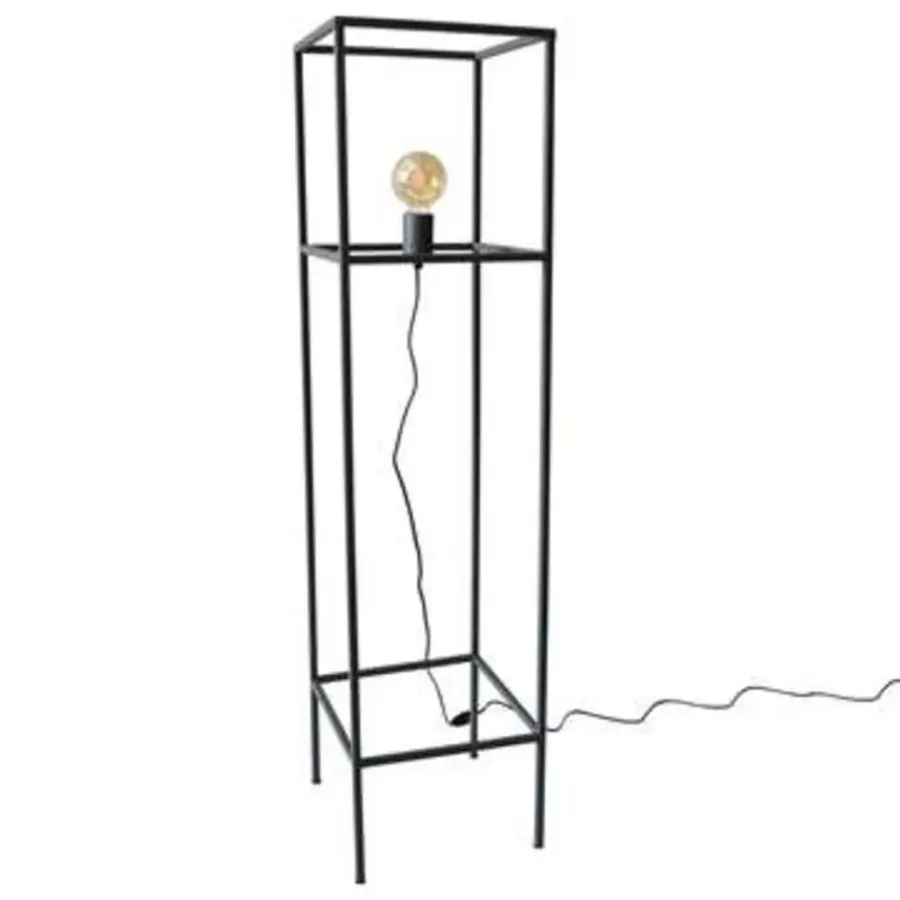 Staande Lampen-Urban Interiors Vloerlamp Frame - H 120 cm - B 30 cm - zwart