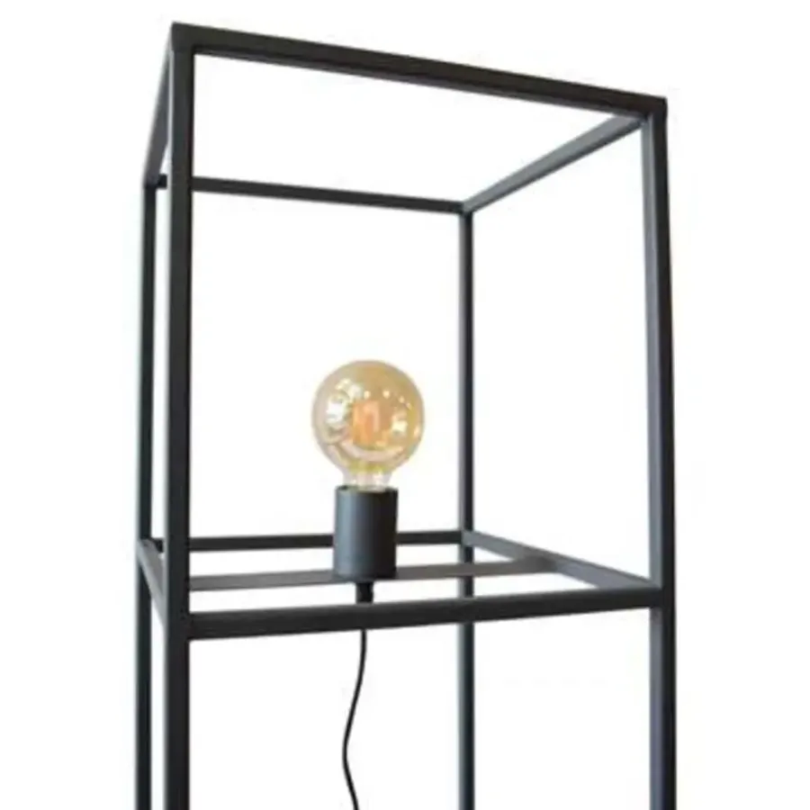 Staande Lampen-Urban Interiors Vloerlamp Frame - H 120 cm - B 30 cm - zwart